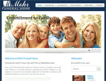 Tablet Screenshot of mohrfuneralhome.com